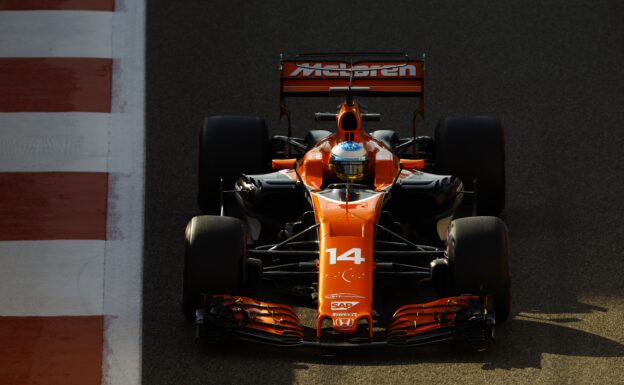 Fernando Alonso McLaren Abu Dhabi GP F1/2017