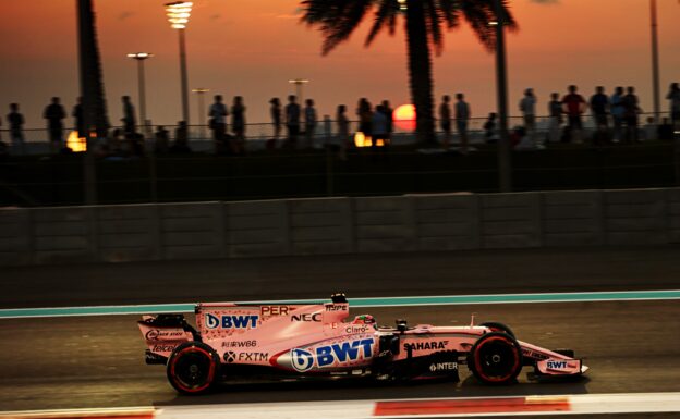 Sergio Perez (MEX) Sahara Force India F1 VJM10. Abu Dhabi Grand Prix 2017. Yas Marina Circuit, Abu Dhabi, UAE.