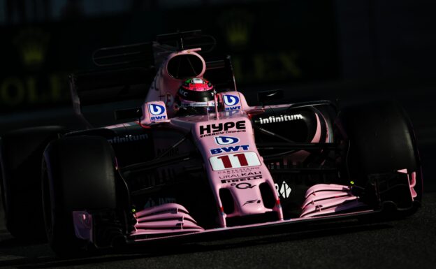 Sergio Perez (MEX) Sahara Force India F1 VJM10. Abu Dhabi Grand Prix 2017. Yas Marina Circuit, Abu Dhabi, UAE.