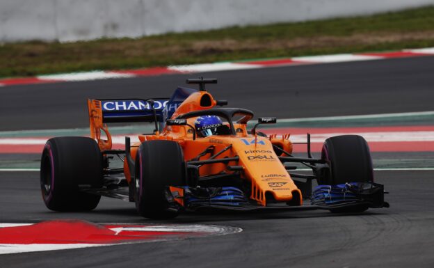 Nico Hulkenberg Renault RS18 testing day 1 Circuit de Catalunya, Barcelona, Spain. Monday 26 February 2018.