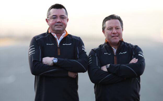 Zak Brown Eric Boullier McLaren MCL33 2018