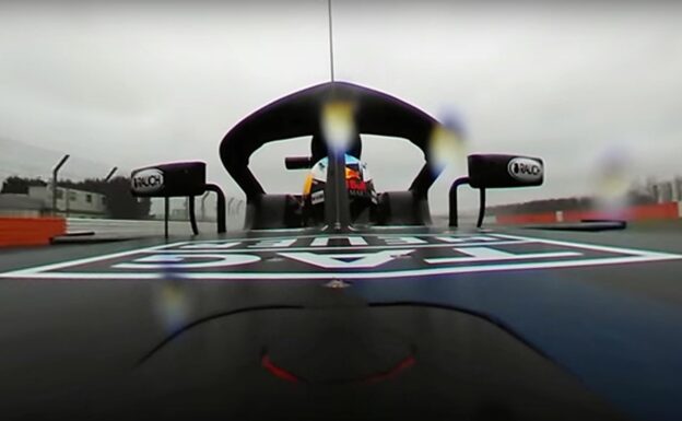 Very cool 360 cam video of Ricciardo first RB14 drive