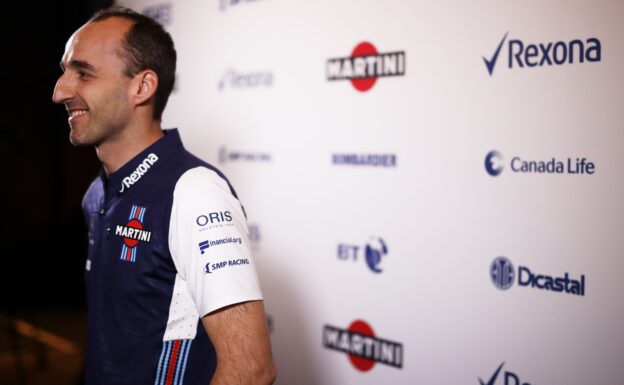 2018 Williams Season Launch. Robert Kubica, Test and reserve driver talks to the media