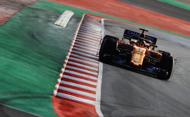 Stoffel Vandoorne testing the McLaren MCL33