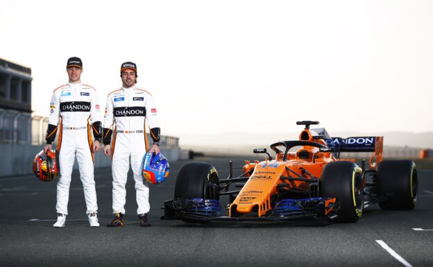 McLaren MCL33 launch 2018 Stoffel Vandoorne & Fernando Alonso