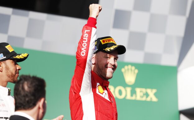 Sebastian Vettel winner of the Australian GP F1/2018