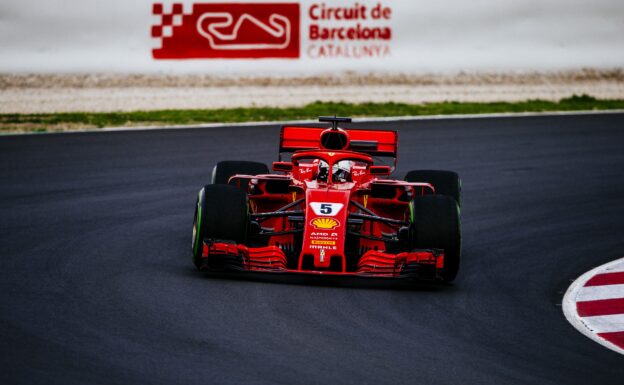 Test day 3 Sebastian Vettel Catalunya Barcelona Ferrari SF71H 2018