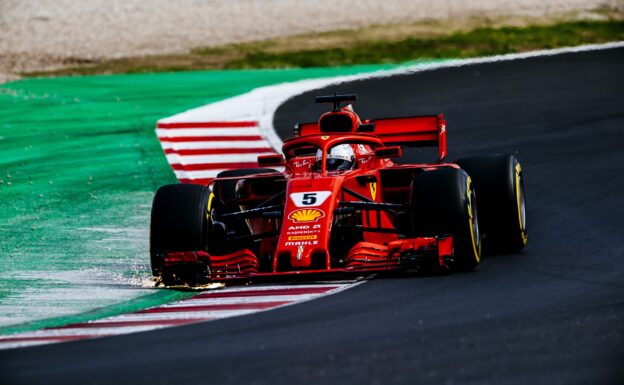 Test day 3 Sebastian Vettel Catalunya Barcelona Ferrari SF71H 2018