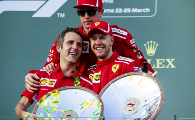 Sebastian Vettel (1)& Kimi Raikkonen (3) Ferrari Australian GP F1/2018