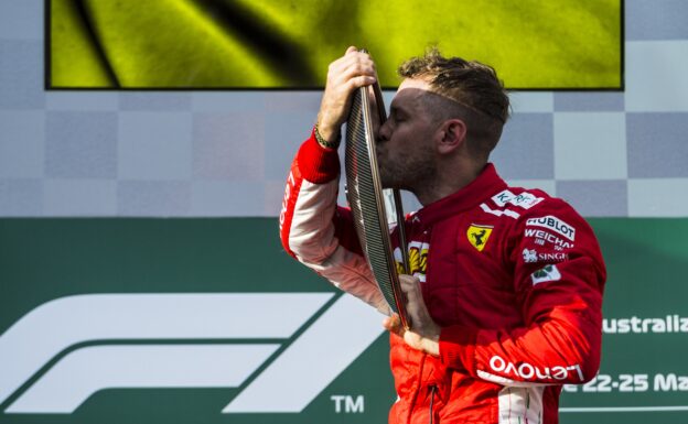 Sebastian Vettel Ferrari winner Australian GP F1/2018