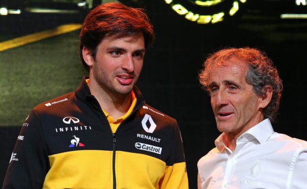 Carlos Sainz Jr and Alain Prost