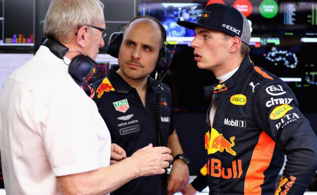 Max Verstappen & Helmut Marko Red Bull Australian GP F1/2018