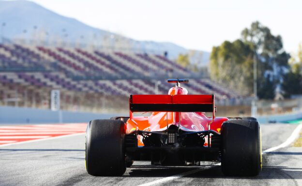 Circuit de Catalunya, Barcelona, Spain. Tuesday 06 March 2018. Sebastian Vettel, Ferrari SF71H.