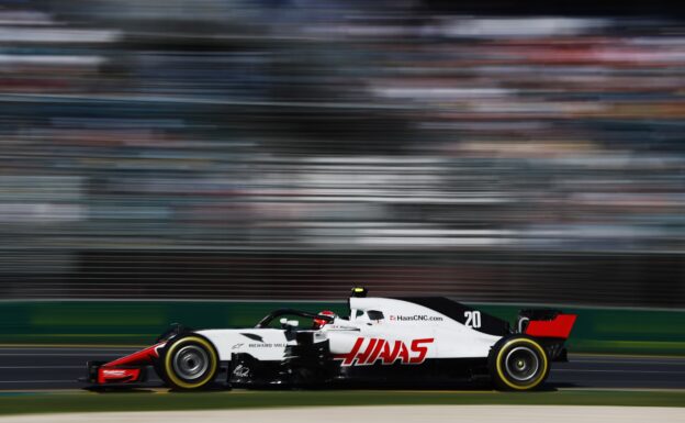 Kevin Magnussen Haas on track Australian GP F1/2018