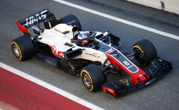 Romain Grosjean, Haas VF-18, Circuit de Catalunya, Barcelona, Spain (2018)