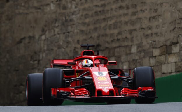 Sebastian Vettel Ferrari Azerbaijan GP F1/2018