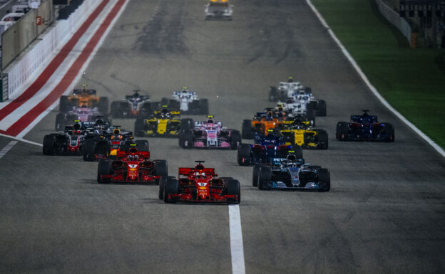 Starting grid Bahrain GP F1/2018.