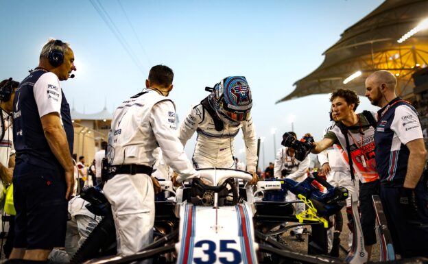 Bahrain International Circuit, Sakhir, Bahrain Sunday 8 April 2018. Sergey Sirotkin, Williams FW41 Mercedes, on the grid.