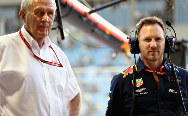 Helmut Marko & Christian Horner Red Bull Bahrain GP F1/2018