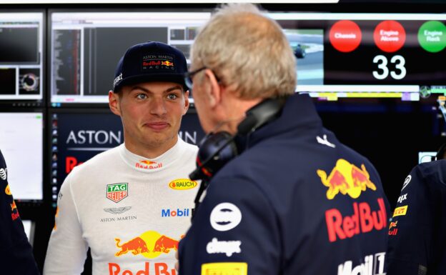 Max Verstappen & Helmut Mark Red Bull Chinese GP F1/2018