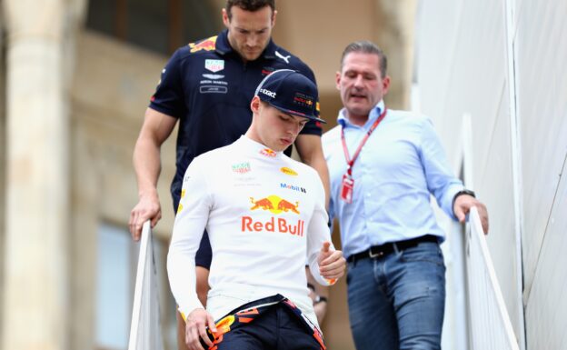 Max Verstappen & Jos Verstappen in the Paddock 2018