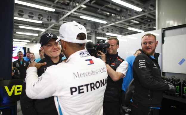 Formula One - Mercedes-AMG Petronas Motorsport, Azerbaijan GP 2018. Lewis Hamilton Valtteri Bottas