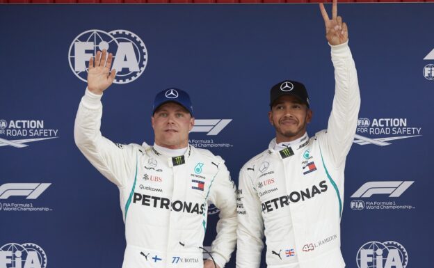 Formula One - Mercedes-AMG Petronas Motorsport, Spanish GP 2018. Lewis Hamilton, Valtteri Bottas