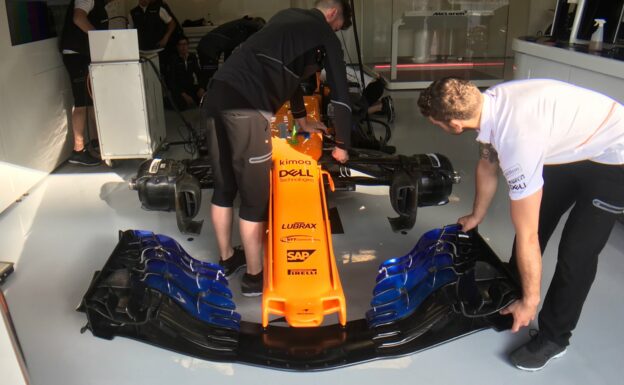 New McLaren MCL33 nose