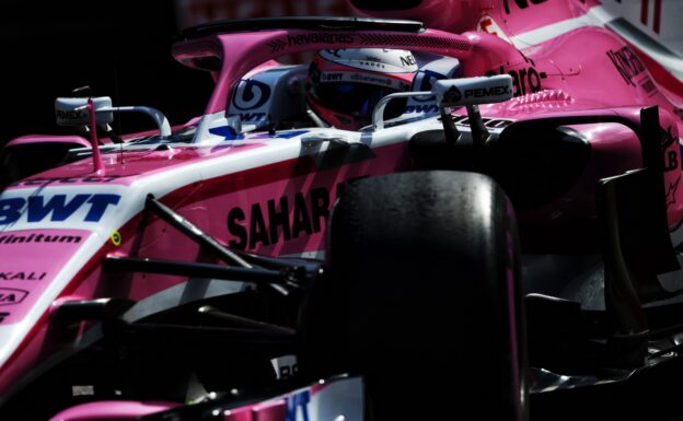 Sergio Perez (MEX) Sahara Force India F1 VJM11. Monaco Grand Prix 2018.