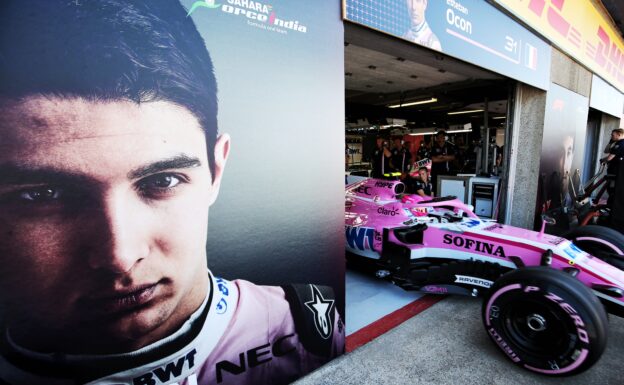 Esteban Ocon (FRA) Sahara Force India F1 VJM11 leaves the pits. Canadian Grand Prix, Friday 8th June 2018. Montreal, Canada.