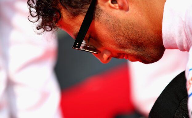 Daniel Ricciardo of Australia and Red Bull Racing prepares to drive on the grid before the Formula One Grand Prix of Germany at Hockenheimring on July 22, 2018 in Hockenheim, Germany.