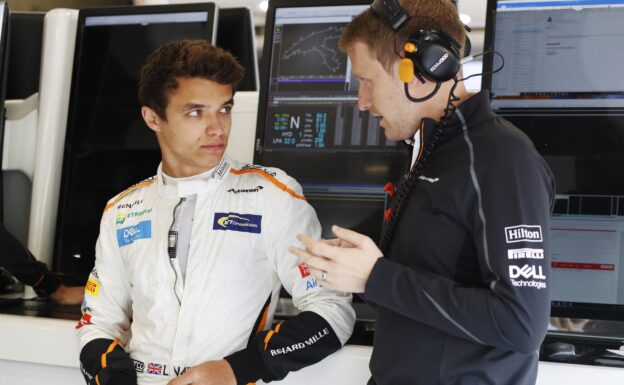 Lando Norris first day at the McLaren office