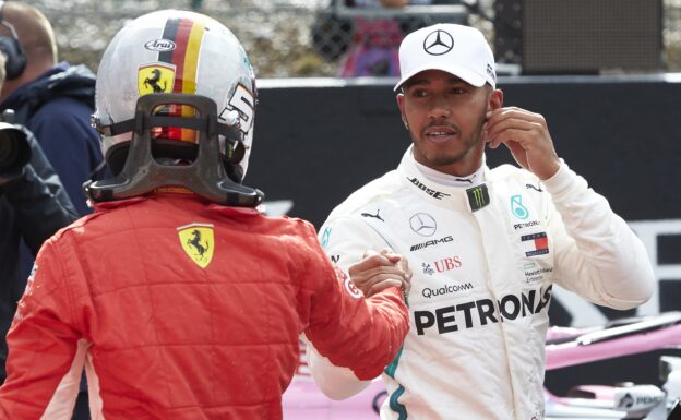 Hamilton wonders about 'trick' Ferrari