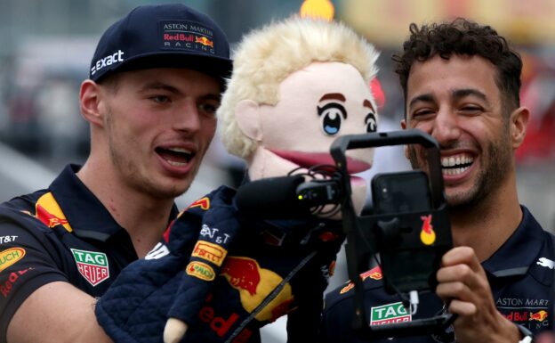 Verstappen & Ricciardo Japanese association game