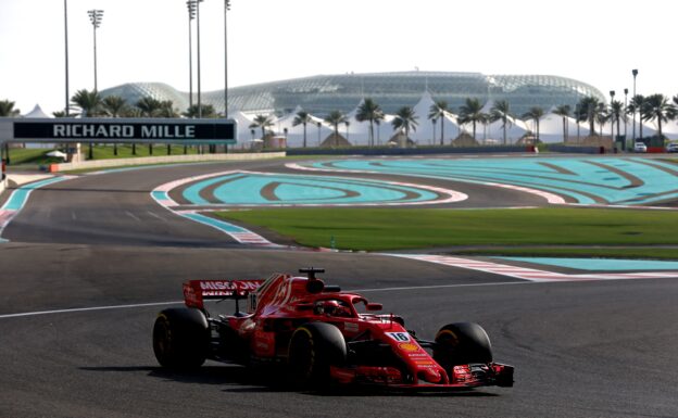 Best Lap Times Abu Dhabi test - Day 1