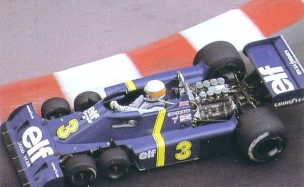 Tyrrell P34 driven by Jodi Schecktert in Monaco (1976)