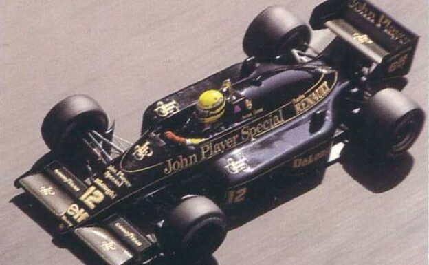 Lotus 98T driven by Ayrton Senna in Monaco (1986)