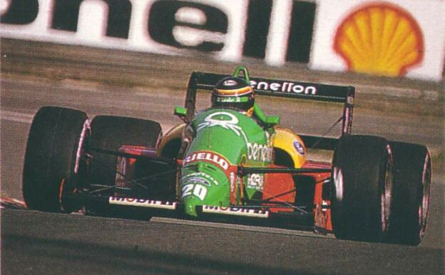 Benetton B188 Ford driven by Thierry Boutsen in Belgium (1988)