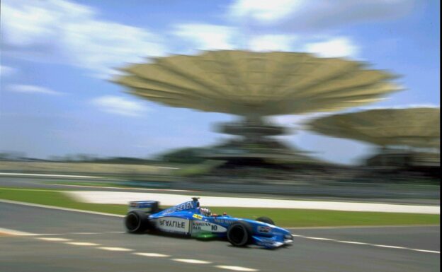 Benetton B199 Renault driven by Alexander Wurz on Sepang, Malaysia(1999)