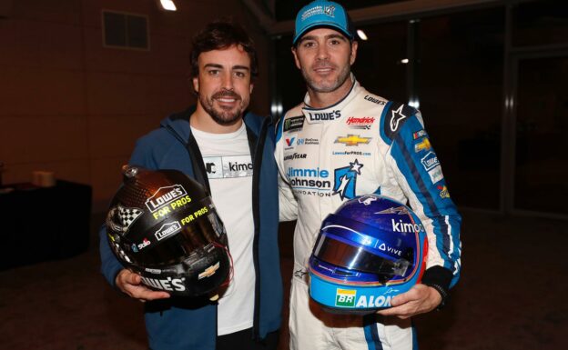 Jimmy Johnson & Fernando Alonso car swap