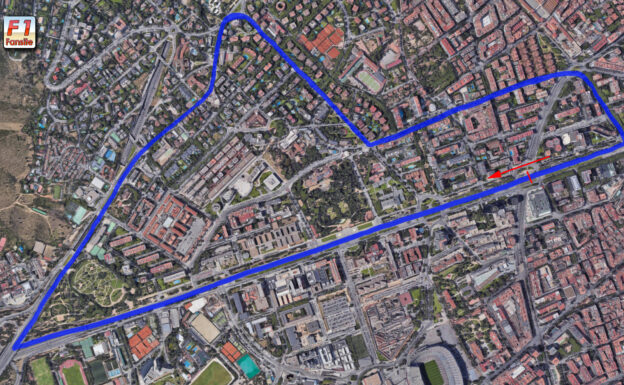 Pedralbes Circuit layout