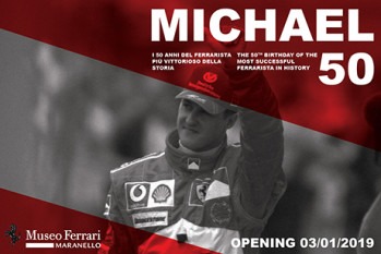 50 years Schumacher exhibition at Ferrari museum