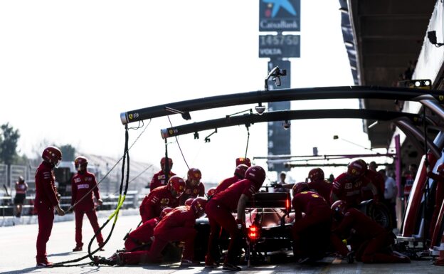 Sebastian Vettel Ferrari testing at Catalunya F1/2019