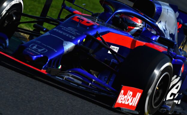 Daniil Kvyat driving the (26) Scuderia Toro Rosso STR14 Honda on track during the F1 Grand Prix of Australia at Melbourne Grand Prix Circuit on March 17, 2019 in Melbourne, Australia.