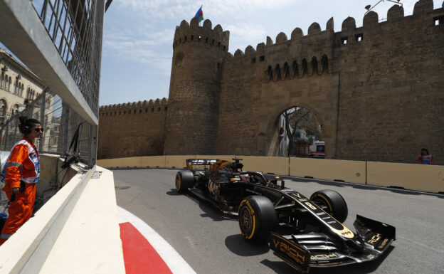 Romain Grosjean, Haas VF-19, 2019 Azerbaijan F1 GP