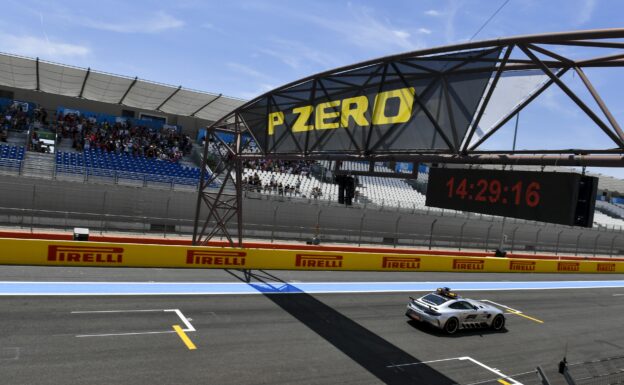 Safety Car on track during the French GP at Circuit Paul Ricard on June 20, 2019 in Circuit Paul Ricard, France.