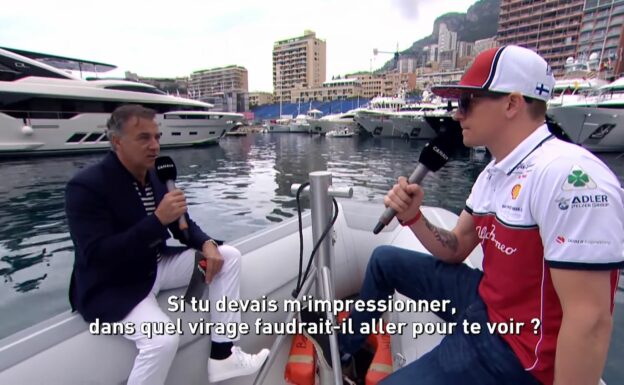 Raikkonen interview by Jean Alesi in Monaco