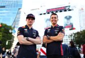 Verstappen & Albon talking Bull