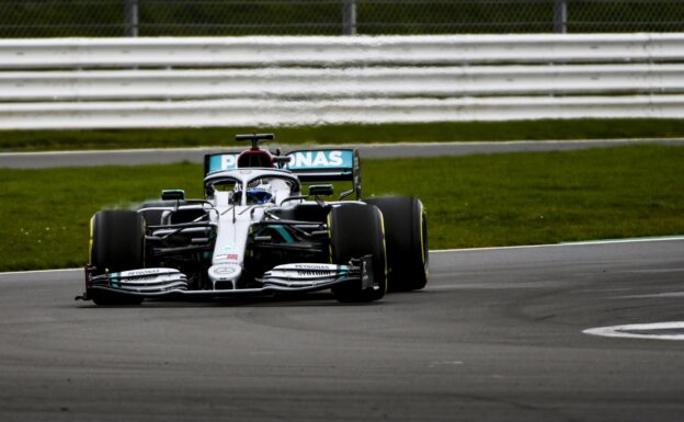 Hamilton Onboard during the Mercedes W11 first Lap