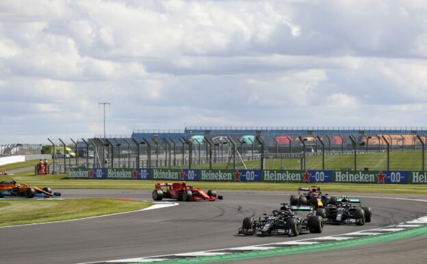 Climate change protesters arrested during British GP